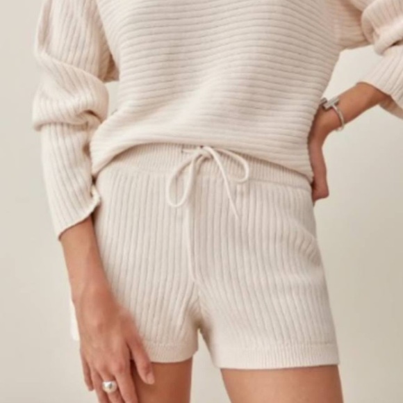 NWOT Reformation Cort Ribbed Knit Shorts. Size XS. - Picture 1 of 4